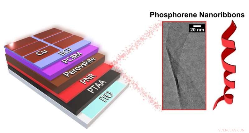 Phosphorene Nanoribbons Boost Solar Cell Efficiency in First Practical Test