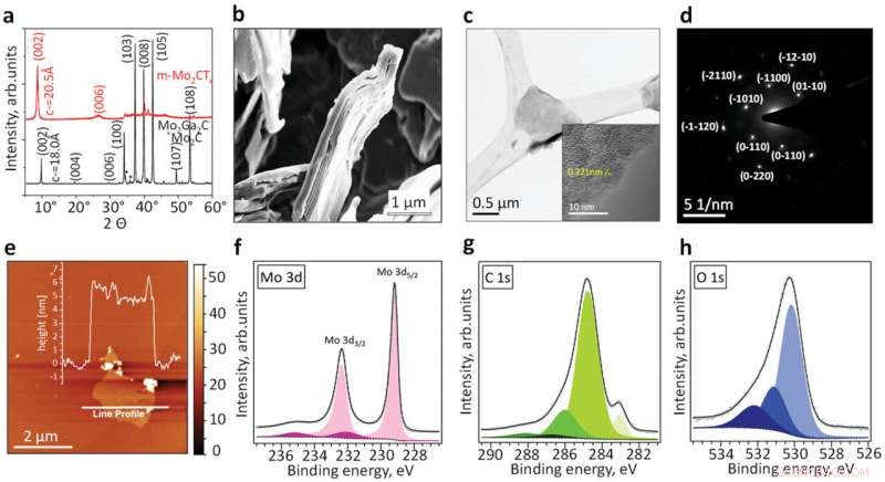 Advanced Characterization of Mo₂CTₓ MXene: XRD, SEM, TEM, and AFM Insights