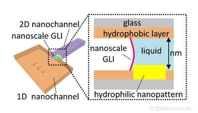 Pioneering Controlled Nanoscale Gas‑Liquid Interface Created in Novel Nanofluidic Device