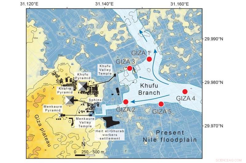 New Study Reveals Ancient Khufu Nile Branch Ran Near Giza, Facilitating Pyramid Stone Transport