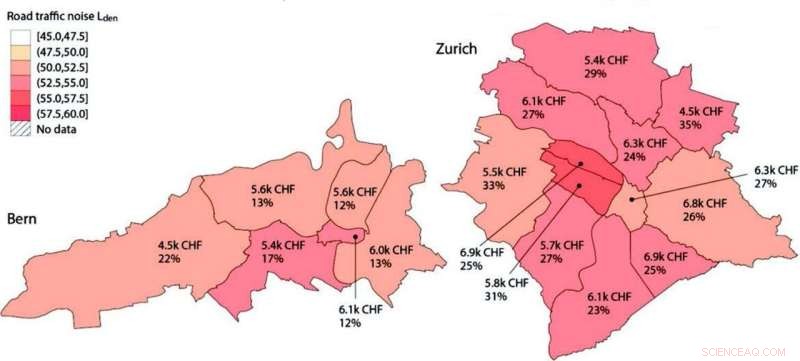Urban Residents with Higher Incomes Benefit from Greater Protection Against Noise Pollution