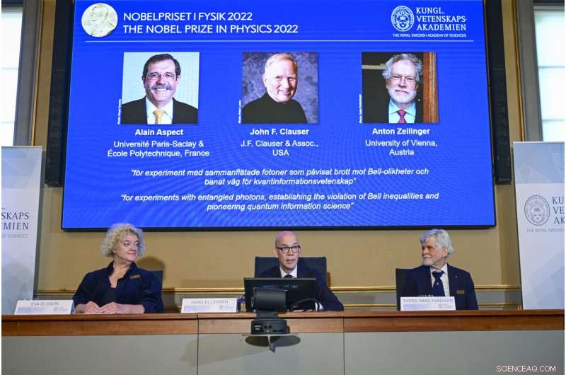 Three Scientists Awarded 2022 Nobel Prize in Physics for Quantum Mechanics Breakthrough