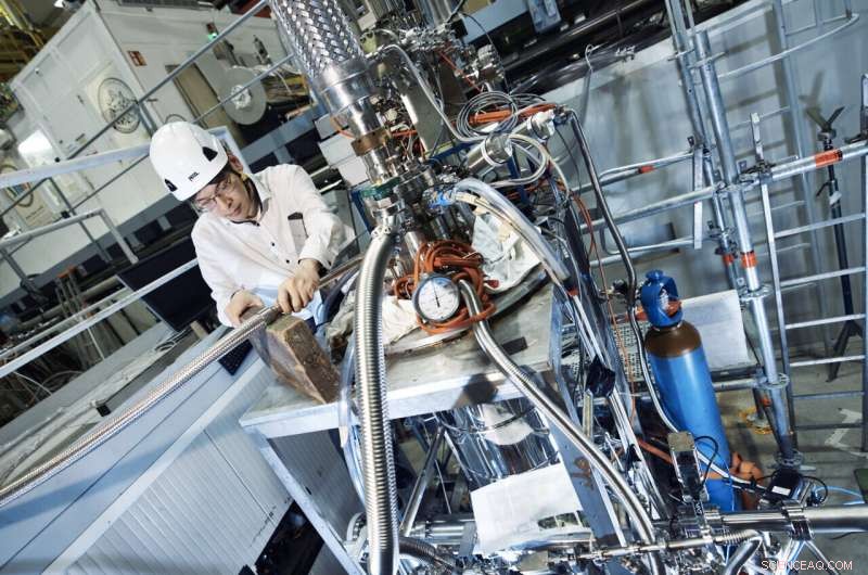 Antimatter Helium Atoms Show Unexpected Laser Response in Superfluid Helium