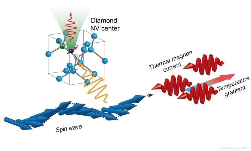 Diamond Quantum Sensor Detects Heat‑Induced Magnetic Flow