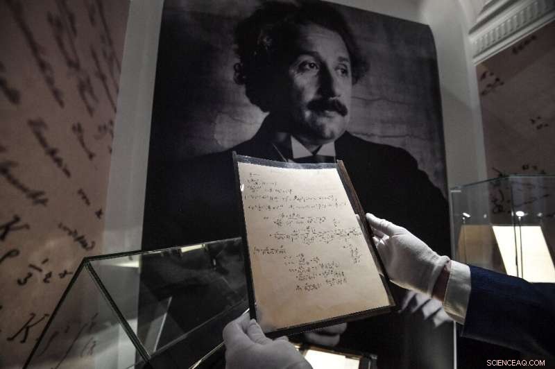Einstein Manuscript on General Relativity to Sell for Millions at Paris Auction