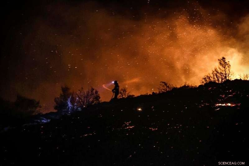 Firefighters Contain Wildfire Threatening Athens Suburbs