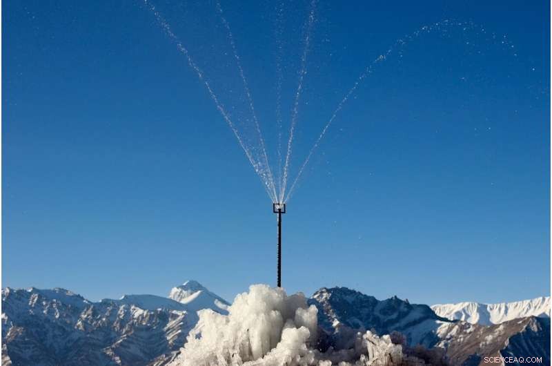 Automation Enables Larger, More Efficient Ice Tower Reservoirs for High-Altitude Dry Farming
