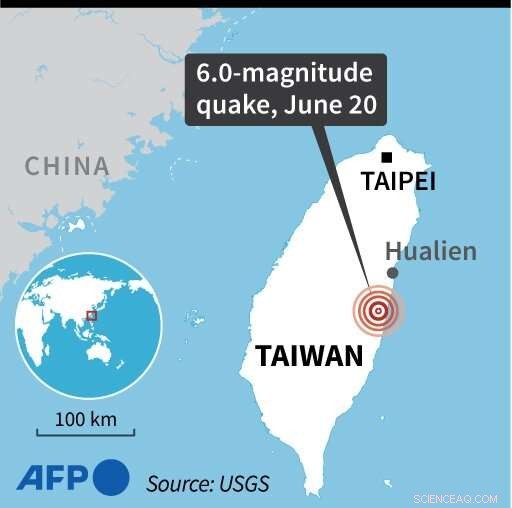 USGS Reports 6.0-Magnitude Earthquake in Eastern Taiwan