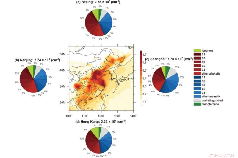Anthropogenic Vapors: Key Drivers of Haze Pollution in Hong Kong and China’s Major Megacities