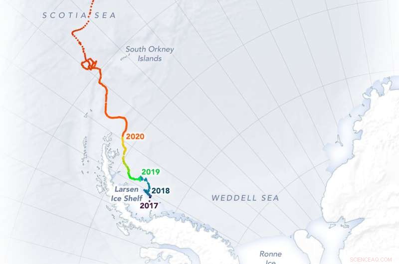 Unveiling the Fall of Antarctica s Giant Iceberg: A Detailed Study