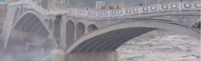 Karakoram Highway Bridge Collapses After Glacier Lake Flood in Pakistan