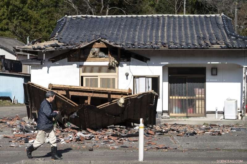 Japan Residents Assess Damage After 7.4-Magnitude Earthquake