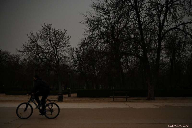 Sahara Dust Storm Coats Spain in Orange Skies