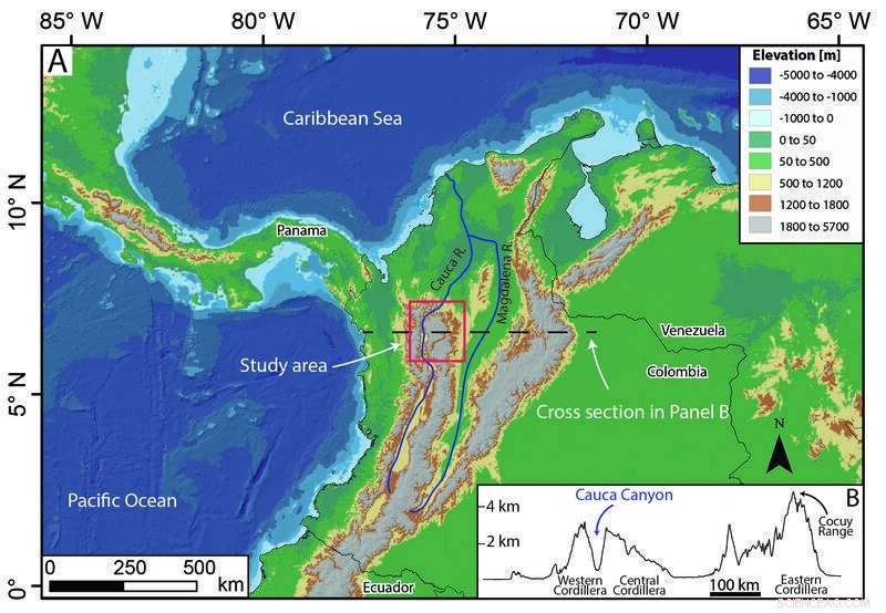 Researchers Reveal How the Massive Cauca River Canyon in the Tropical Andes Formed
