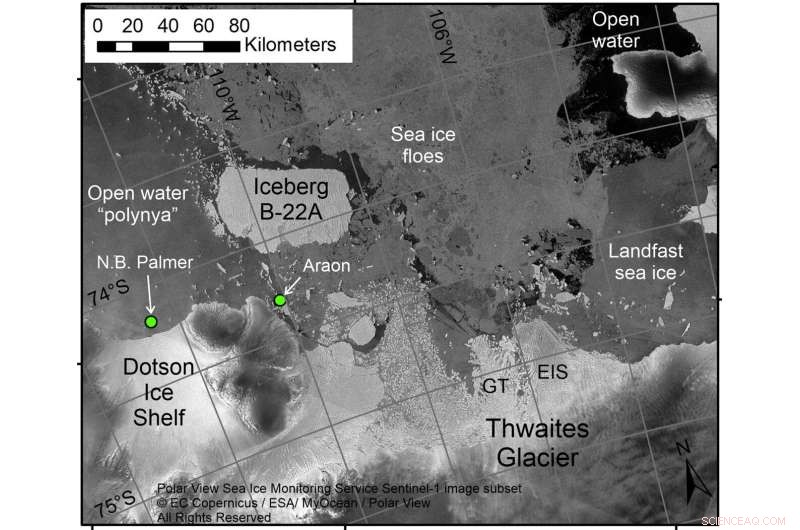 Large Iceberg Impedes Scientists’ Investigation of Thwaites Glacier Collapse