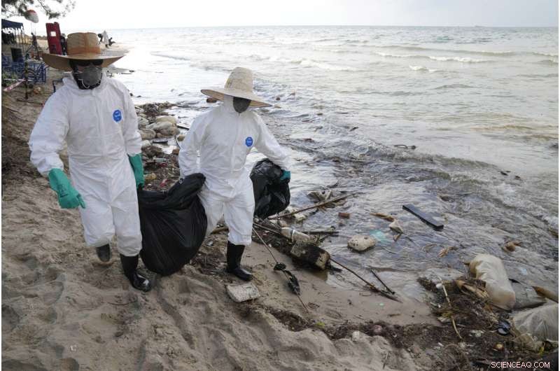 Strong Winds and Cleanup Operations Keep Oil Spill from Reaching Thailand’s Resort Island