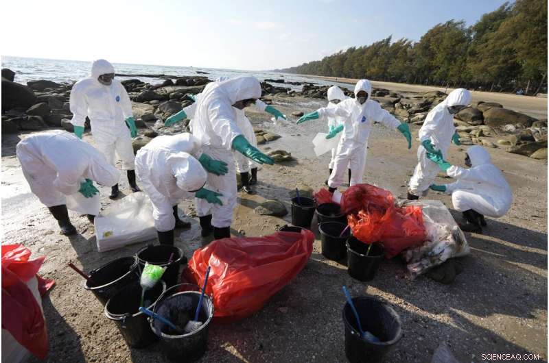 Strong Winds and Cleanup Operations Keep Oil Spill from Reaching Thailand’s Resort Island