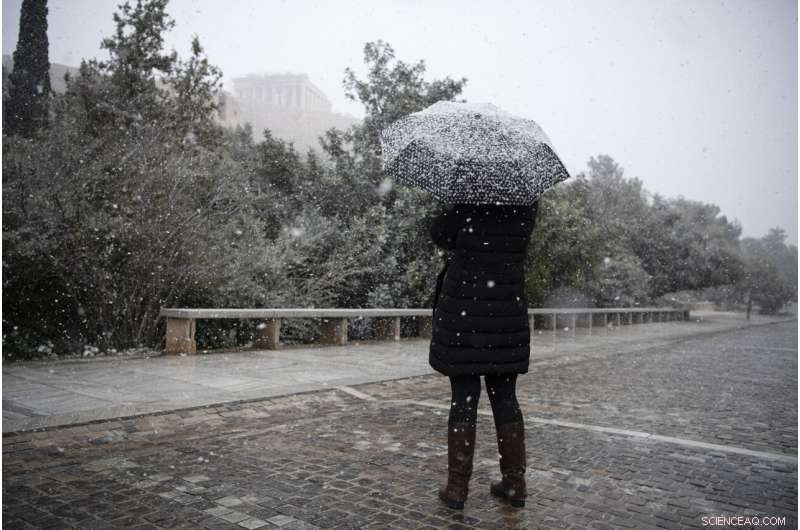 Heavy Snowstorms Strike Athens and Greek Islands Amid Severe Weather