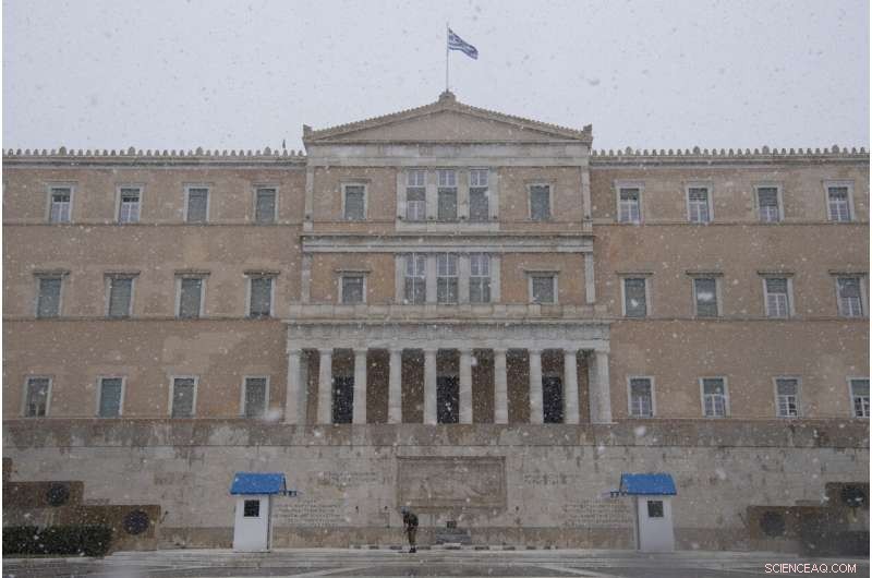 Heavy Snowstorms Strike Athens and Greek Islands Amid Severe Weather