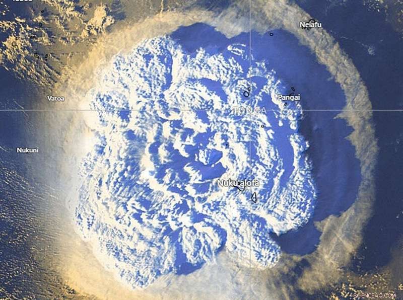 Tracking Tonga Volcano Eruption: Monitoring Global Effects and Atmospheric Signatures