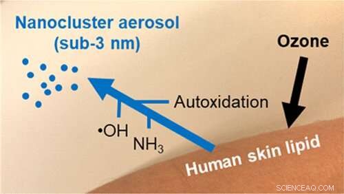 Ozone Exposure Triggers Tiny Airborne Particles from Human Skin
