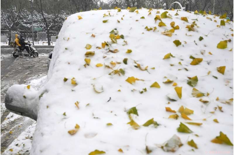 Early Snowstorm Blankets Beijing, Disrupting Travel and Roadways