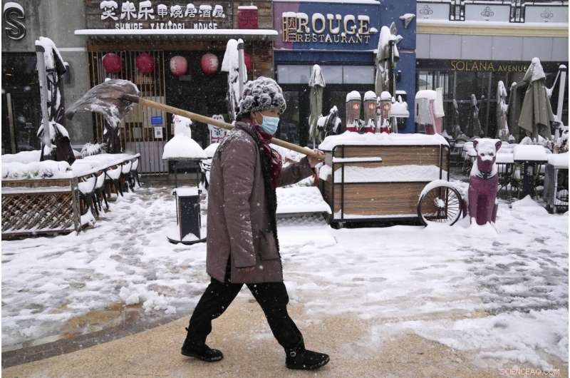 Early Snowstorm Blankets Beijing, Disrupting Travel and Roadways
