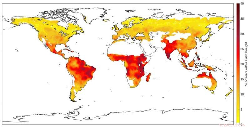 Global Study Uncovers Patterns, Causes, and Trends of Flash Droughts