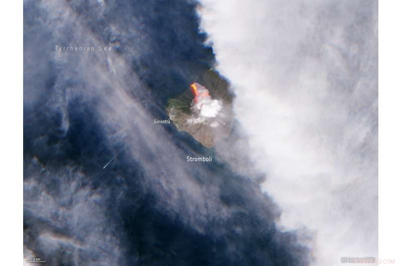 Stromboli Volcano Erupts: Stunning Satellite Images Show Lava Flow Into Sea