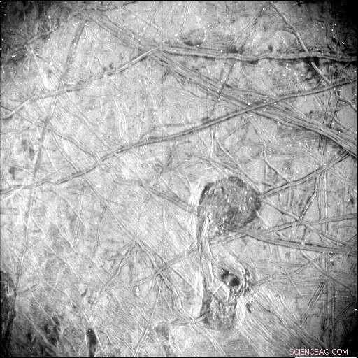 Juno Captures Highest-Resolution Close-Up of Jupiter’s Icy Moon Europa