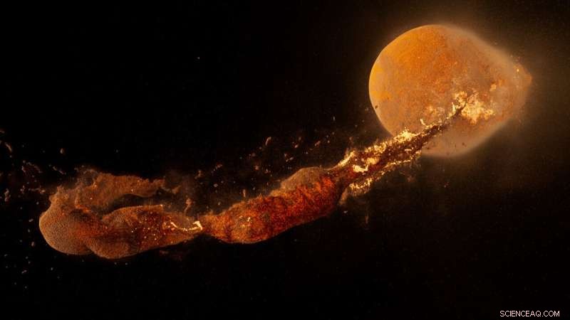 New Simulations Suggest Giant Impact Rapidly Created Moon, Offering Alternative Origin Theory