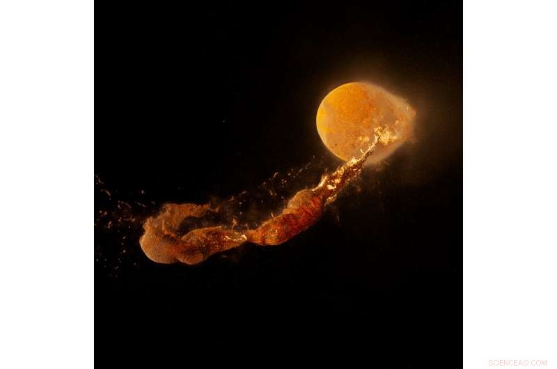 New Simulations Suggest Giant Impact Rapidly Created Moon, Offering Alternative Origin Theory