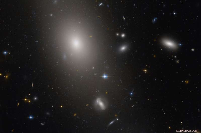 Hubble Captures Stunning Image of Giant Elliptical Galaxy UGC 10143 in Cluster Abell 2147