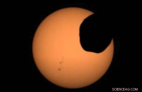 Perseverance Rover Captures Phobos Solar Eclipse on Mars, Enhancing Planetary Science