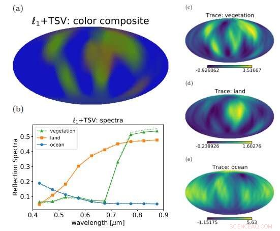 A Single Pixel Could Reveal Oceans and Deserts on an Exoplanet