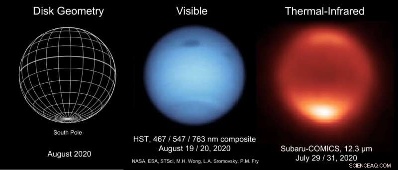 Astronomers Observe Unexpected Temperature Shifts on Neptune
