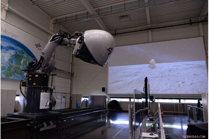 ESA Astronaut Simulates Historic Polar Lunar Landing Using Advanced Robot Simulator