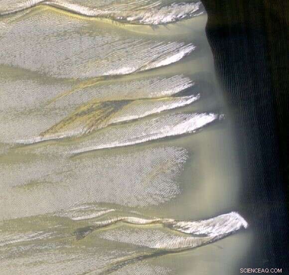 Defrosting Dunes Signal Spring on Mars in Kaiser Crater