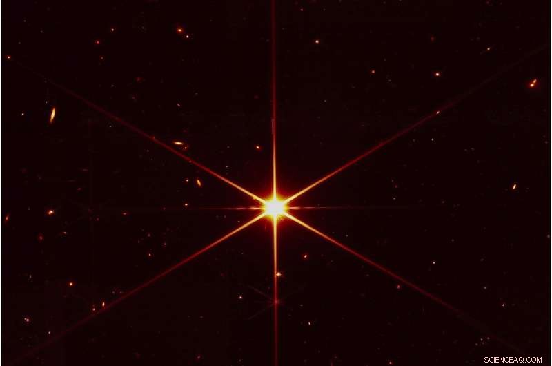 NASA Reveals Webb Telescope’s Aligning Star Amid Unexpected Galactic Background