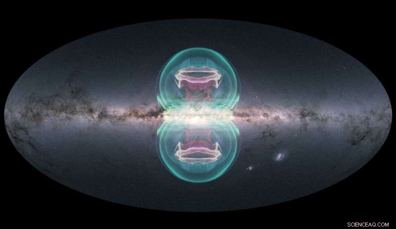 Milky Way’s Center Bubbles Driven by Its Supermassive Black Hole