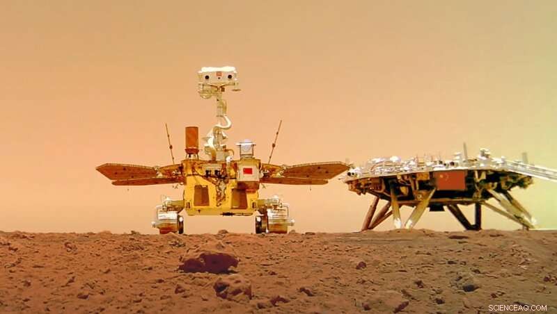 Chinese Mars Rover Zhurong Reveals Wind and Possible Water Erosion on Red Planet