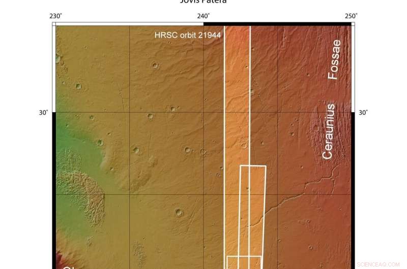 ESA’s Mars Express Unveils Jovis Tholus Volcano and Impact Crater in New High‑Resolution Image