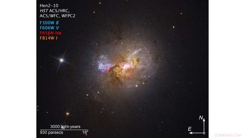 Hubble Reveals Black Hole Driving Star Formation in Dwarf Galaxy