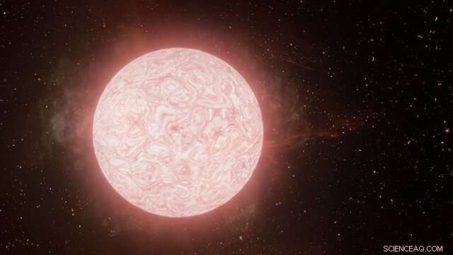 Astronomers Capture the Final Explosion of a Red Supergiant Star