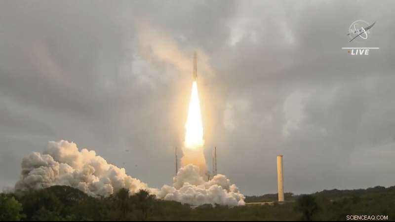James Webb Space Telescope Launches from French Guiana