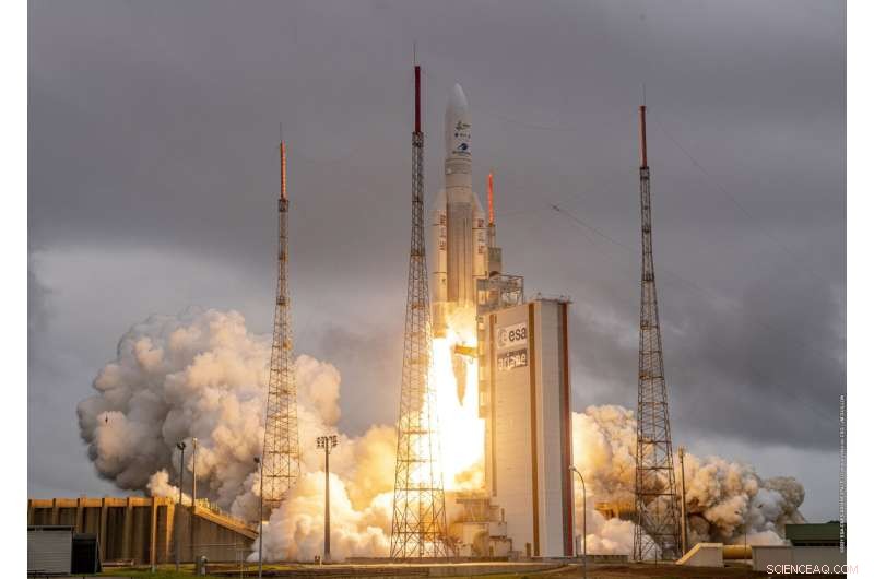 James Webb Space Telescope Launches from French Guiana