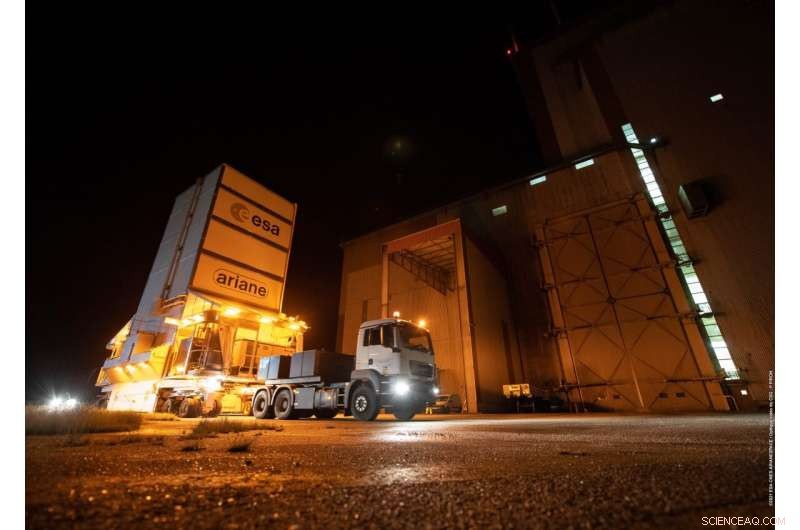 James Webb Space Telescope Readied for Ariane 5 Launch at French Guiana Spaceport