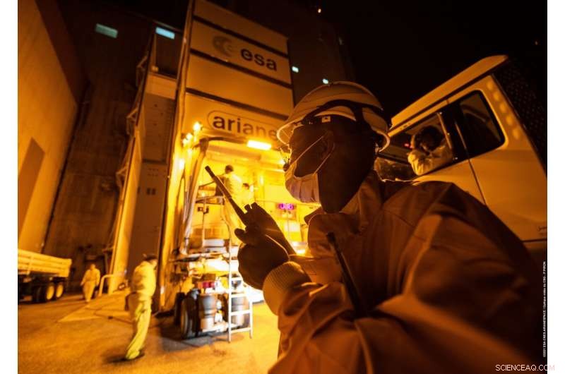 James Webb Space Telescope Readied for Ariane 5 Launch at French Guiana Spaceport