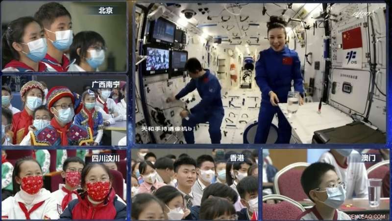 Astronauts Deliver Inspiring Science Lesson from China’s Space Station