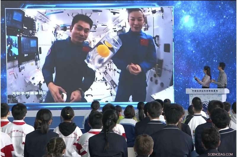 Astronauts Deliver Inspiring Science Lesson from China’s Space Station